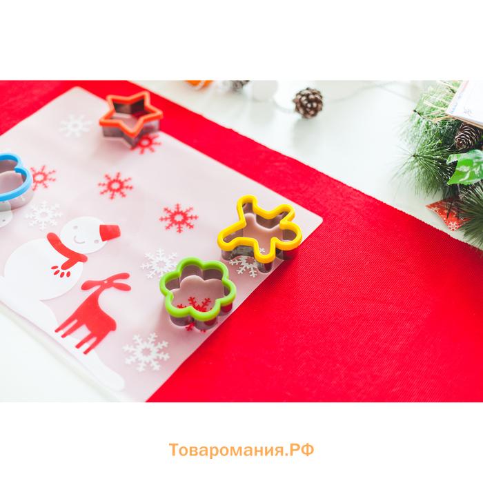 Набор форм для вырезания печенья  «Фигурки», 4 шт., 8×2.5 см, МИКС