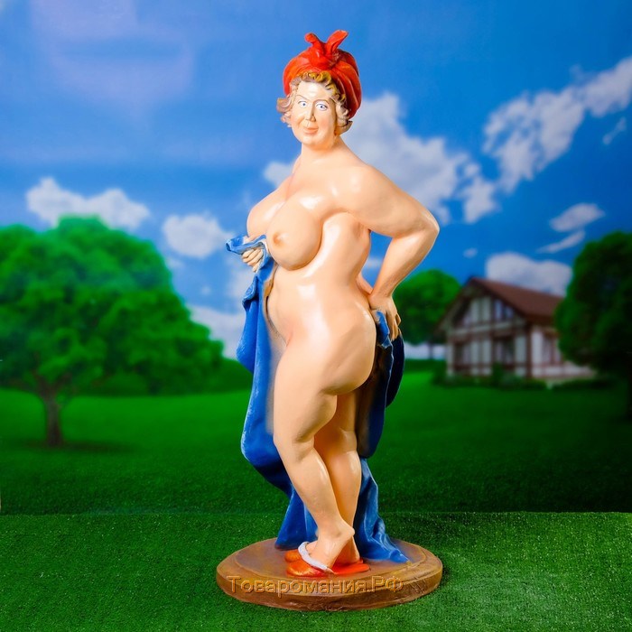 Садовая фигура из полистоуна «Банщица», 98×40×40 см
