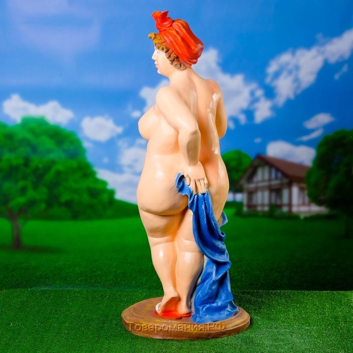 Садовая фигура из полистоуна «Банщица», 98×40×40 см
