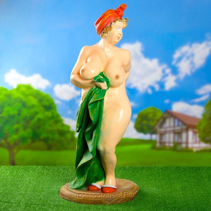 Садовая фигура из полистоуна «Банщица», 98×40×40 см