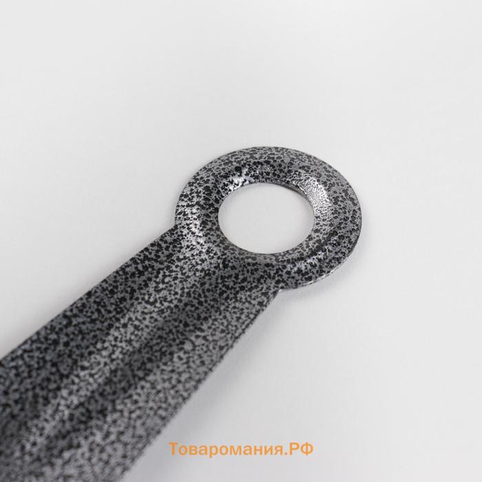 Ложка для обуви , с кольцом, металлическая, 22×5 см, покрытие антик серебро