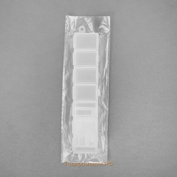 Органайзер для бисера, 15,3 × 3,4 × 2,4 см, цвет прозрачный