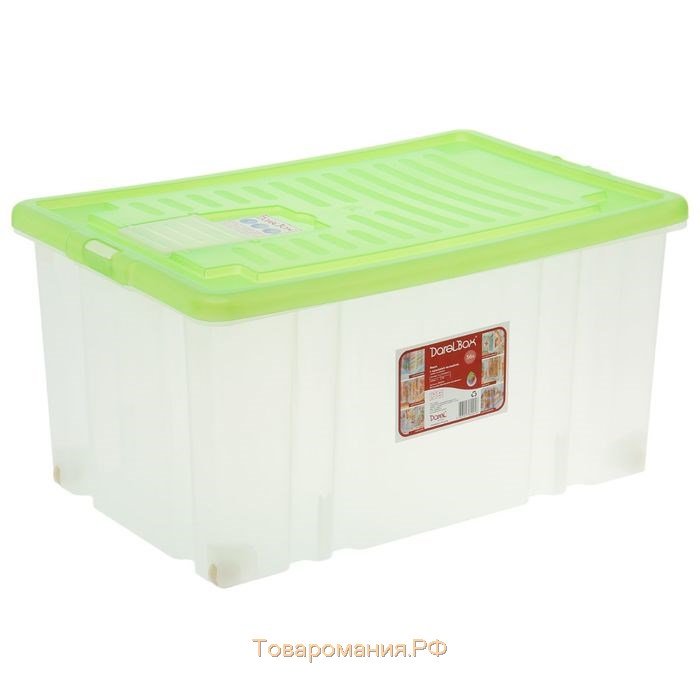 Ящик для хранения с крышкой Darel-box, 56 л, 60×40×31 см, цвет МИКС