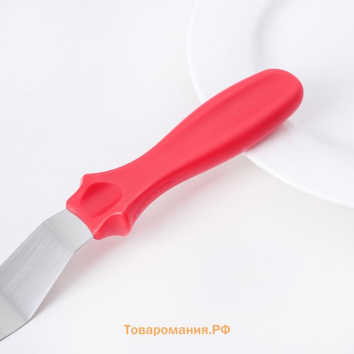 Кондитерская лопатка - палетка, изогнутая, 32 см, рабочая часть 20 см, чёрная
