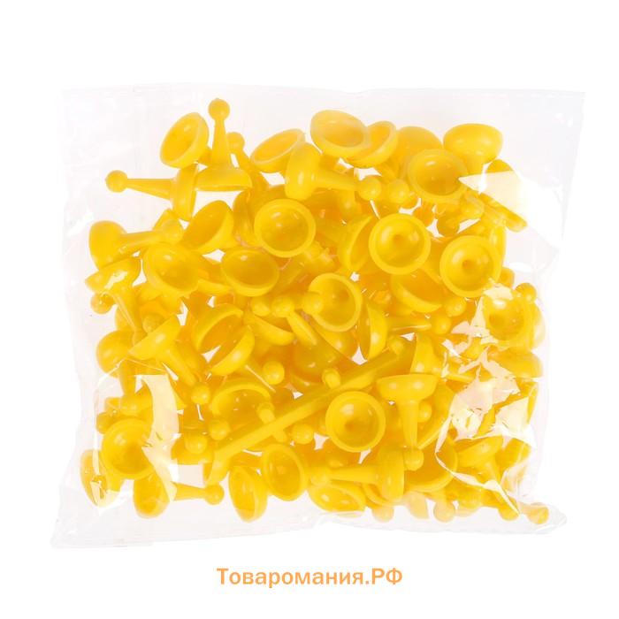 Фишки для настольных игр, фасовка 4 шт, фишка 2.5 х 1.5 х 1.5 см,