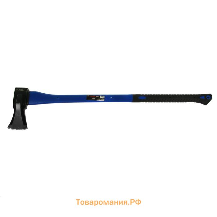 Колун кованый ТУНДРА, клиновидная форма, фиберглассовое 3К топорище 80 см, 2 кг