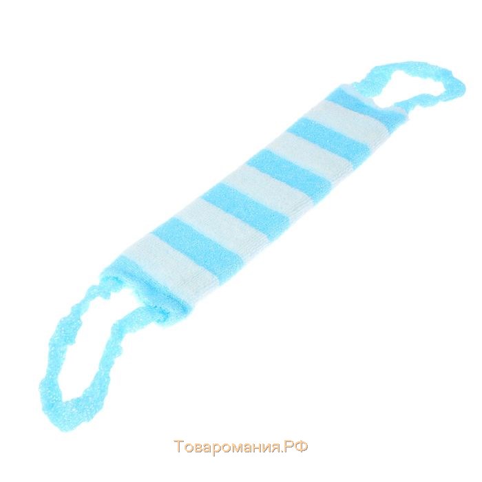 Мочалка - лента для тела , 43×12 см, жёсткая, широкая, МИКС