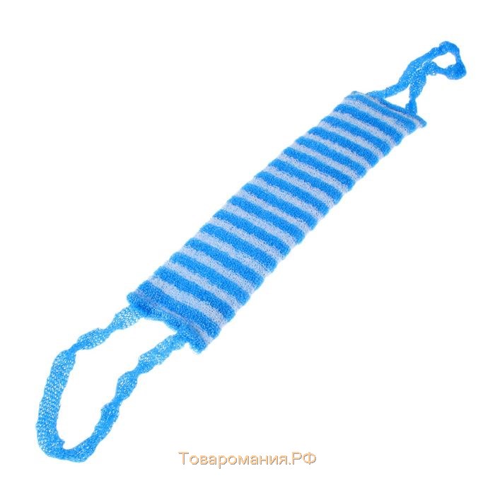 Мочалка - лента для тела , 43×12 см, жёсткая, узкая, МИКС