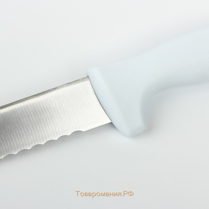 Нож для бисквита, крупные зубчики, ручка пластик, рабочая поверхность 30 см, толщина лезвия 1,8 мм