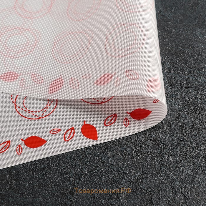 Армированный коврик для макаронс «Макарон», силикон, 40×30 см, цвет МИКС