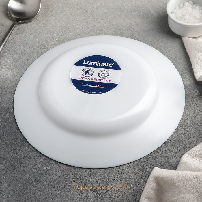 Тарелка глубокая Luminarc Everyday, 500 мл, d=22 см, стеклокерамика, белая