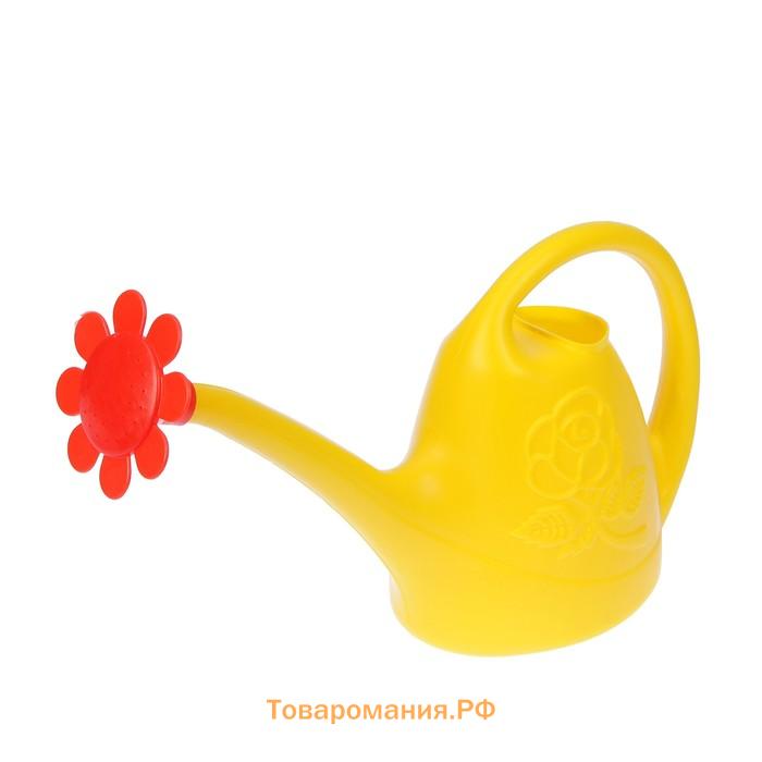 Лейка, 2.5 л, с рассеивателем, носик d=18 мм, цвет МИКС
