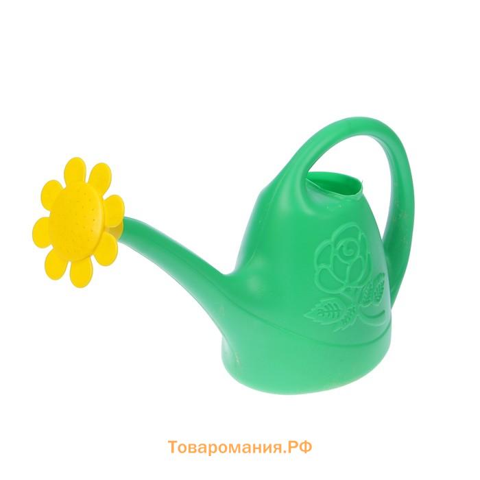 Лейка, 2.5 л, с рассеивателем, носик d=18 мм, цвет МИКС