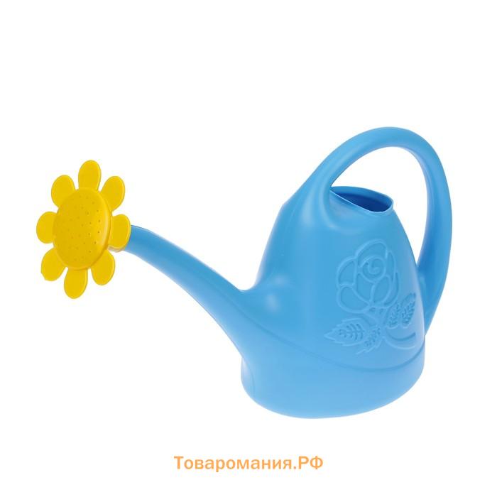 Лейка, 2.5 л, с рассеивателем, носик d=18 мм, цвет МИКС