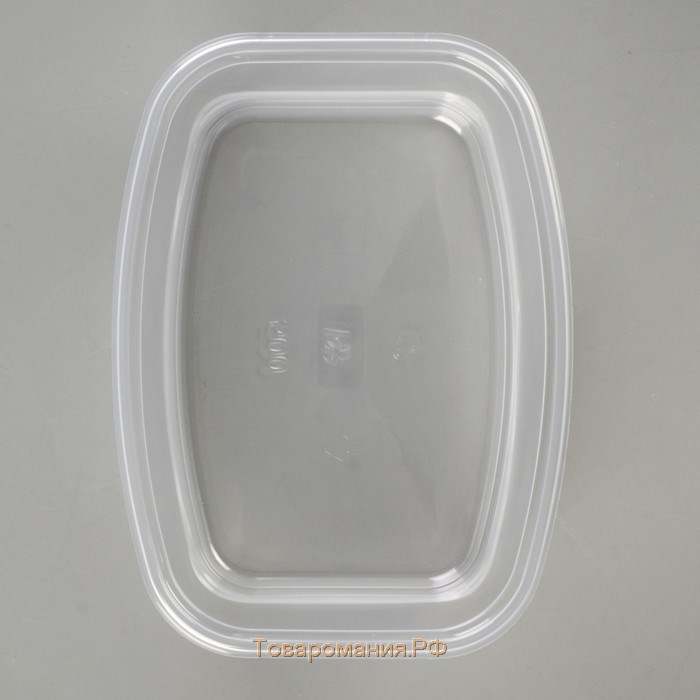 Контейнер одноразовый «Юпласт», 500 мл, 13,8×10,2×5,9 см, средний, цвет прозрачный