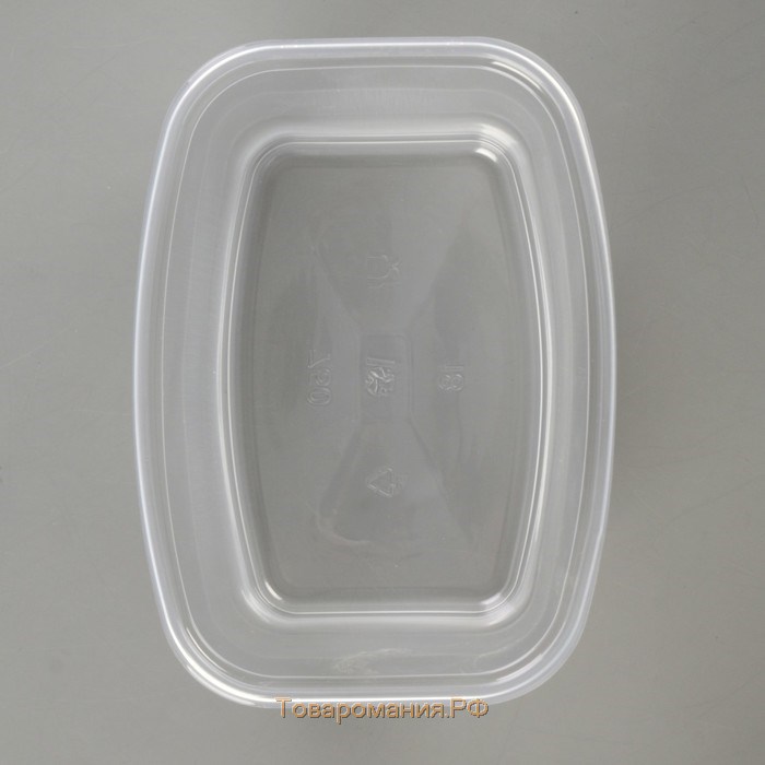 Контейнер пластиковый одноразовый «Юпласт», 750 мл, 13,8×10,2×9 см, средний, цвет прозрачный