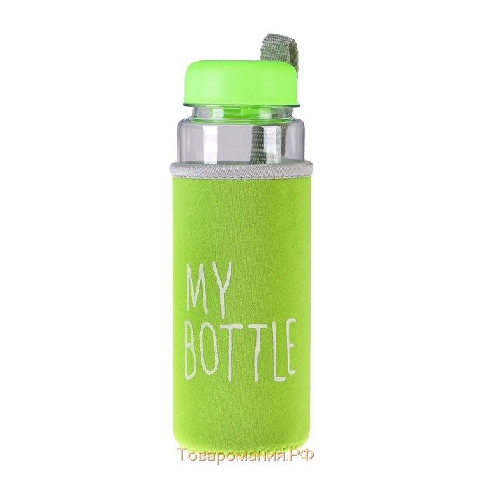 Бутылка для воды My bottle, 500 мл, 19.5 х 6 см, чехол в комплекте, микс