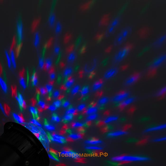 Ночник проектор «Хрустальный шар», IP65, свечение RGB, 12 В