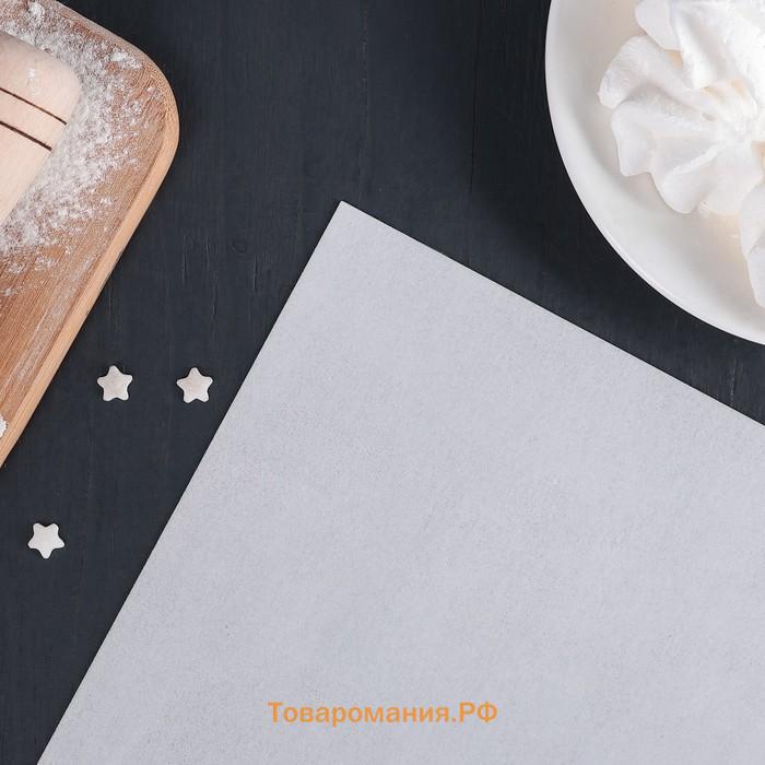 Рисовая бумага для украшения кондитерских изделий, 30×21×0.1 см, белая