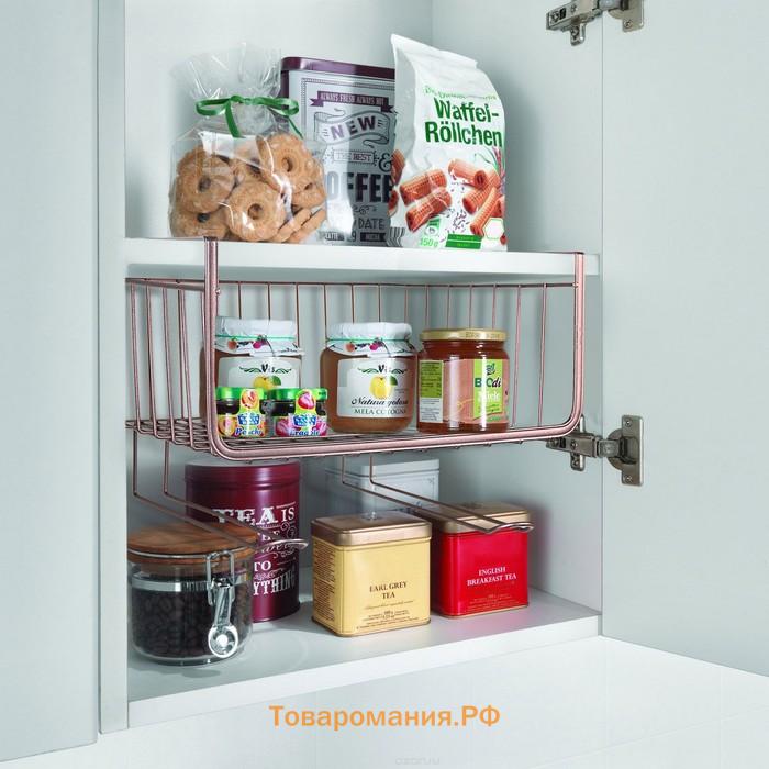 Корзина подвесная  «Лофт», 28.5×24×17.5 см, чёрная