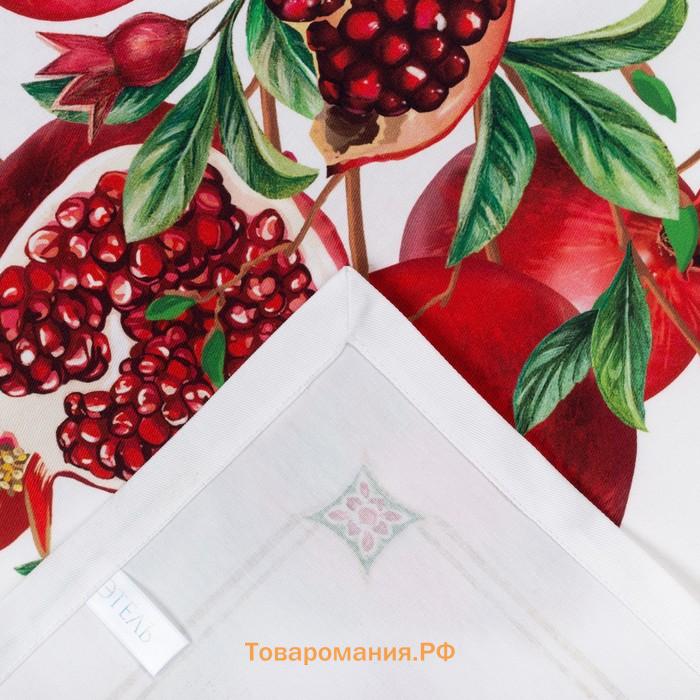 Дорожка на стол «Гранаты», 40×146 см, 100% хлопок, саржа 190 гр/м2