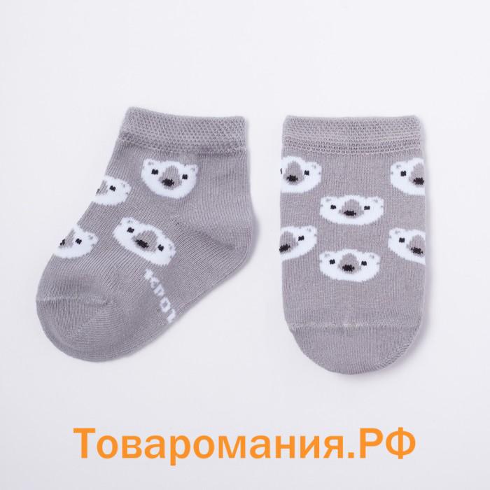 Набор носков Крошка Я «Мишка», 2 пары, 12-14 см