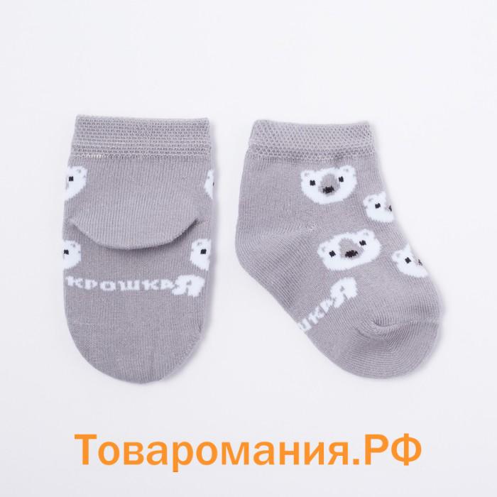 Набор носков Крошка Я «Мишка», 2 пары, 12-14 см