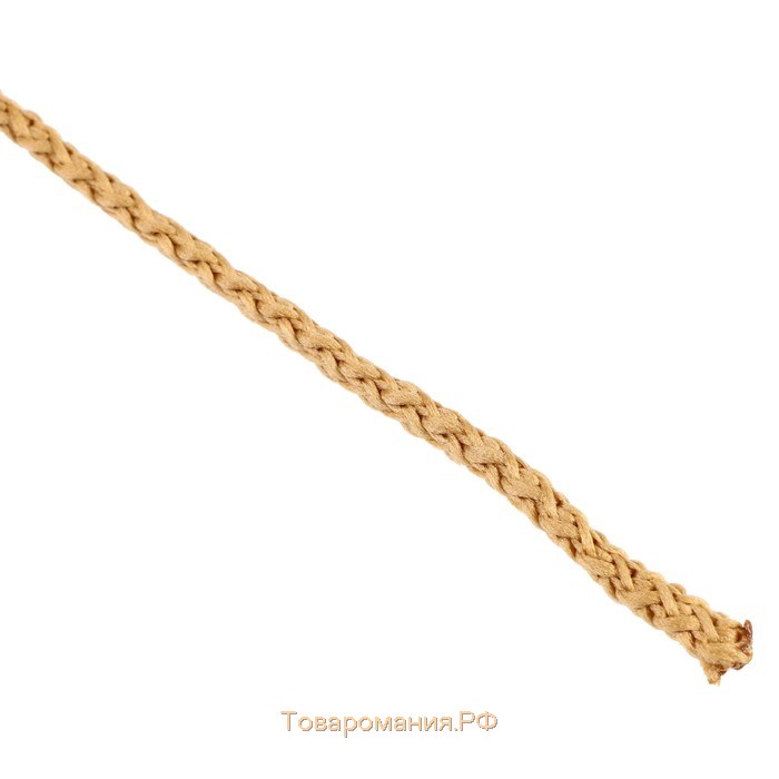 Шнур для вязания "Классик" без сердечника 100% полиэфир ширина 4мм 100м (горчичный)