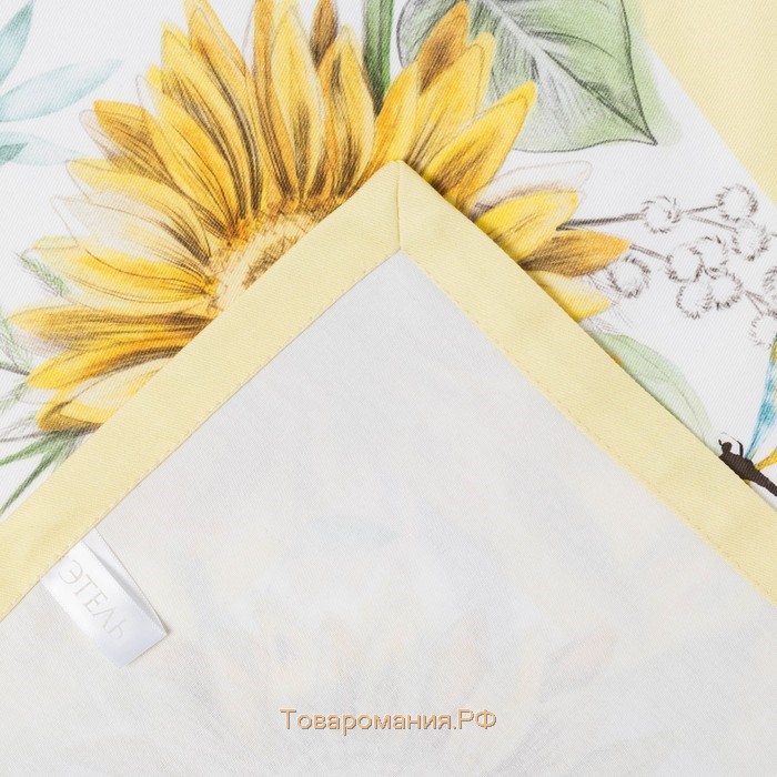 Дорожка  «Солнечные цветы», 40×146 см, 100% хлопок, саржа 190 г/м2