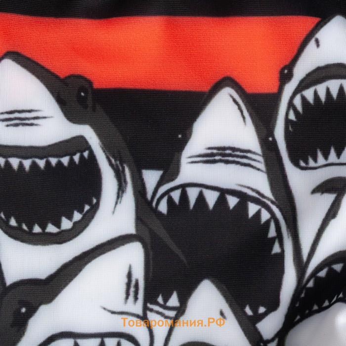 Плавки купальные для мальчика KAFTAN «Акулы», рост 110-116 (32), цвет чёрный