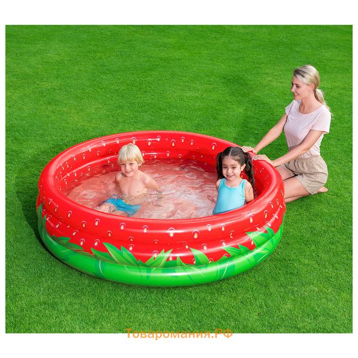 Бассейн надувной Bestway Sweet Strawberry, 168×168×38 см, 51145