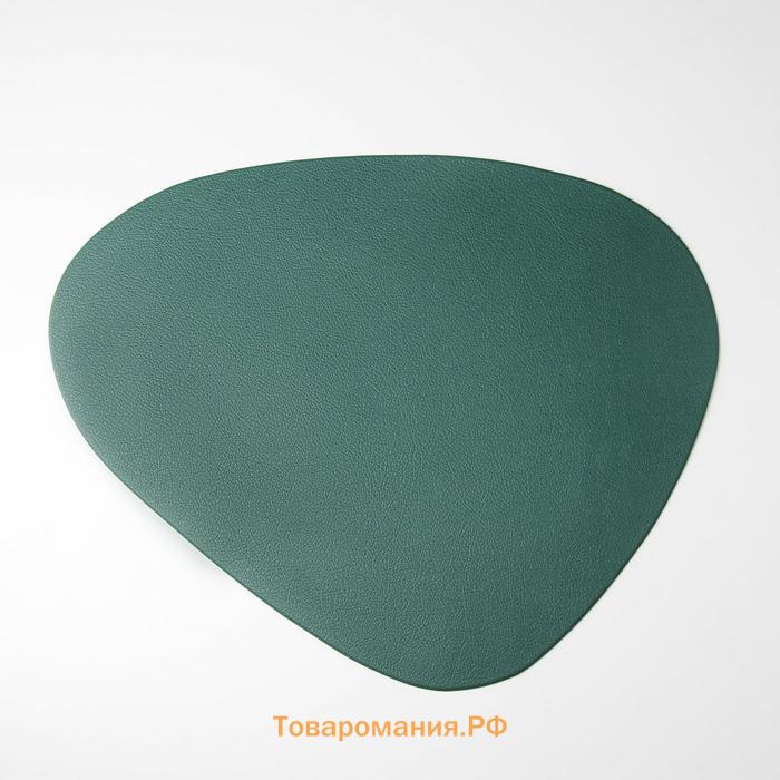 Салфетка сервировочная на стол  «Тэм», 44×35.5 см, зелёная