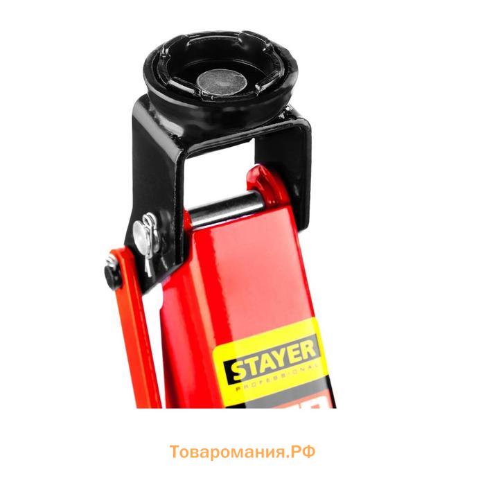 Домкрат подкатной STAYER RED FORCE R-28 43153-2-K для легковых а/м, 130-350мм, в кейсе, 2 т