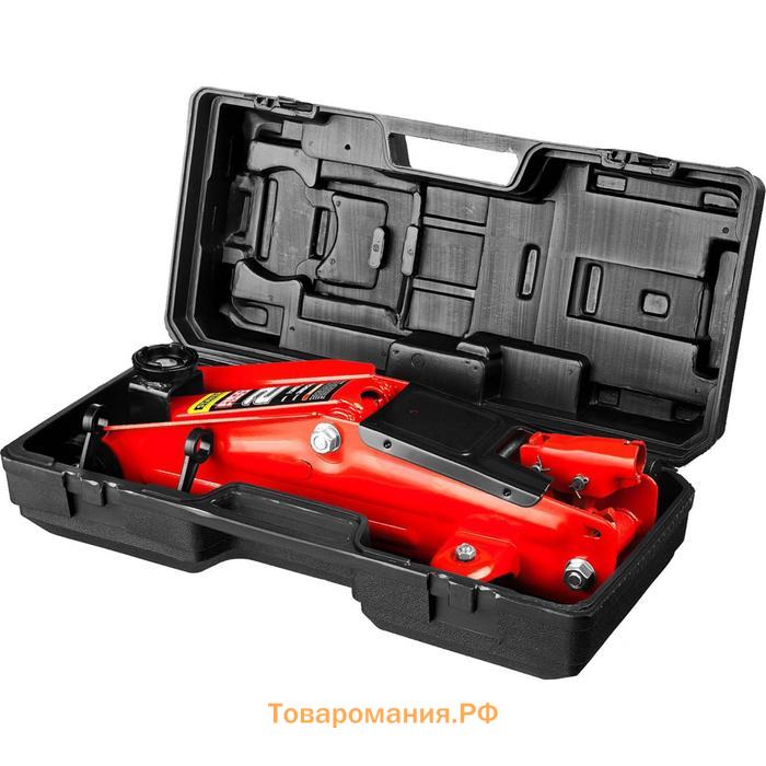 Домкрат подкатной STAYER RED FORCE R-28 43153-2-K для легковых а/м, 130-350мм, в кейсе, 2 т