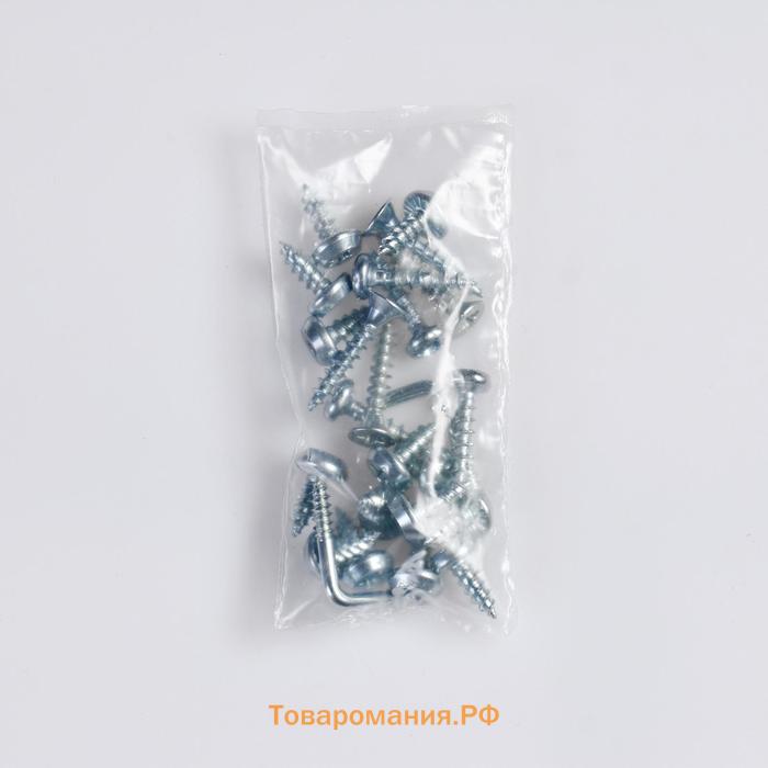 Полка Лофт трехъярусная 49×50×14 см, желтая