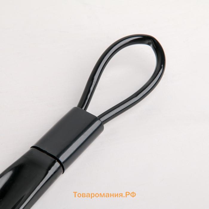 Ложка для обуви , с петелькой, 30×4 см, 17.4 см, зелёная