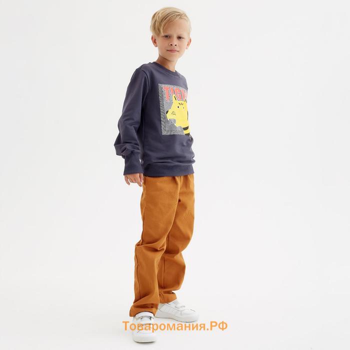 Свитшот для мальчика MINAKU: Casual Collection KIDS цвет графит, рост 104