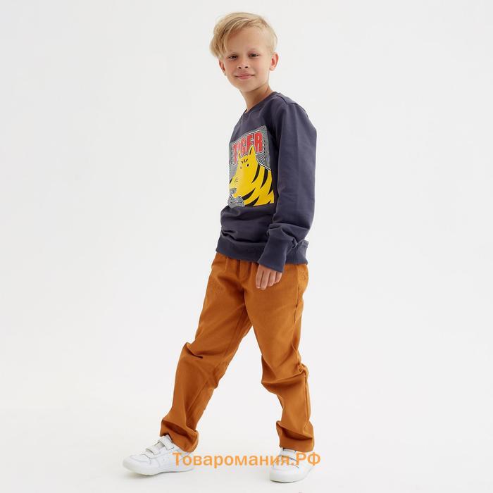 Свитшот для мальчика MINAKU: Casual Collection KIDS цвет графит, рост 104