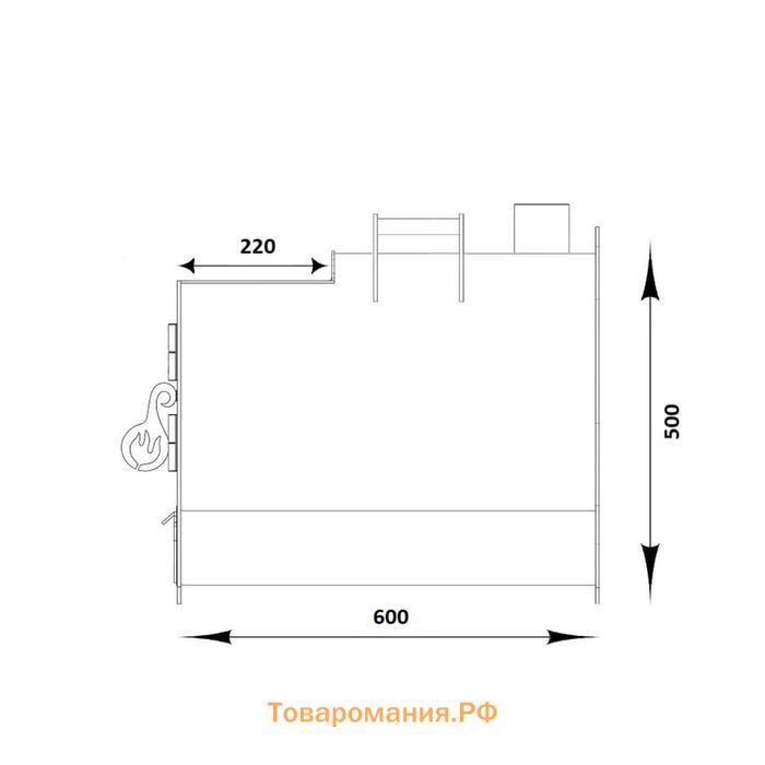 Печь отопительная «Буржуйка», с конфоркой