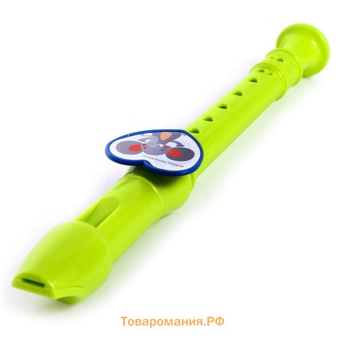 Игрушка музыкальная флейта «Зверята», цвета МИКС