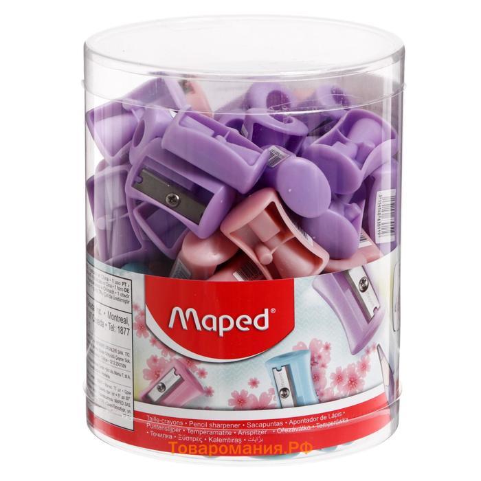 Точилка Maped Vivo Pastel, 1 отверстие, пастельные цвета, МИКС