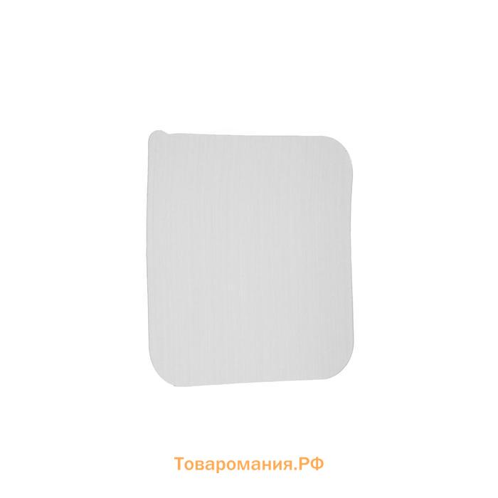 Комплект настенных держателей ТУНДРА с клейкой поверхностью, 60×60×10 мм, цвет никель