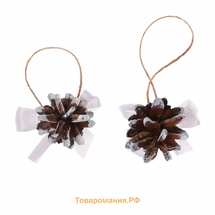 Елочные игрушки «Шишки на подвесках»