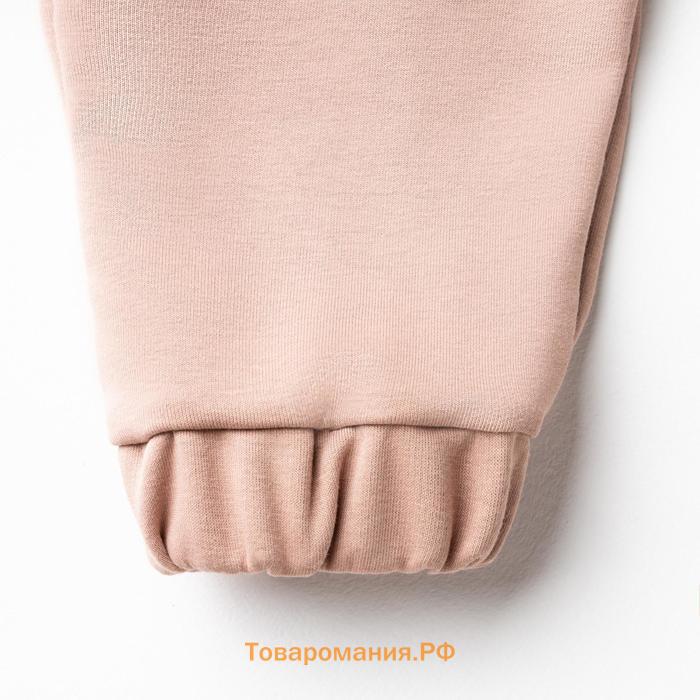 Костюм женский (толстовка, брюки) MINAKU: Casual collection цвет бежевый, размер 42