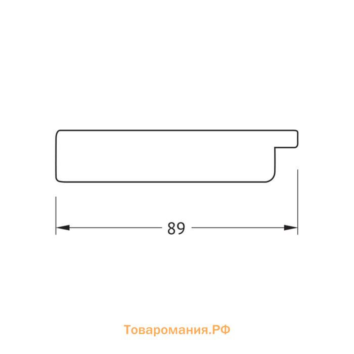 Зеркало в багетной раме, перламутровые дюны 89 мм, 71x91 см