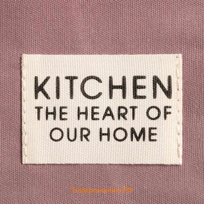 Дорожка на стол  Kitchen 40×150 +/-5 см, сиреневый, 100% хлопок, саржа 220 г/м²