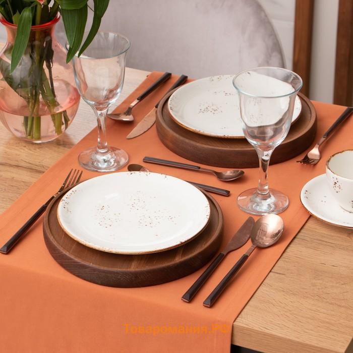 Дорожка на стол  Kitchen 40×150 см, оранжевый, 100% хлопок, саржа 220 г/м²