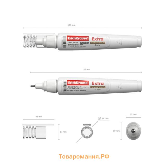 Ручка-корректор ErichKrause, 8 мл, с металлическим наконечником