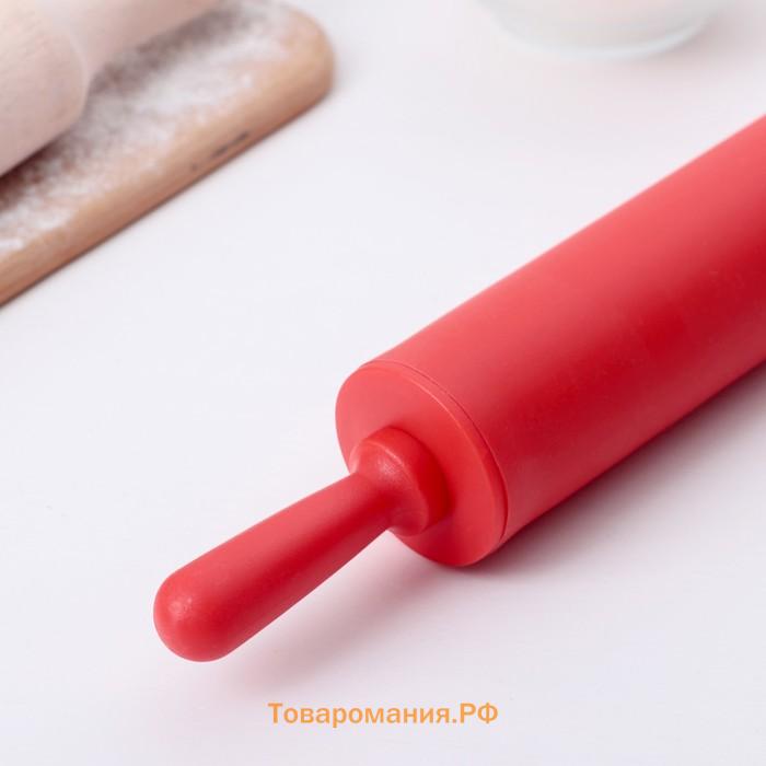 Скалка  «Севилья», 30×4 см, рабочая часть 17.5 см, МИКС