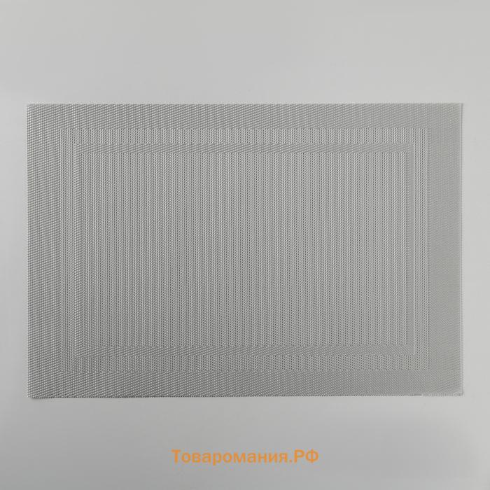 Салфетка сервировочная на стол  «Окно», 45×30 см бежевая